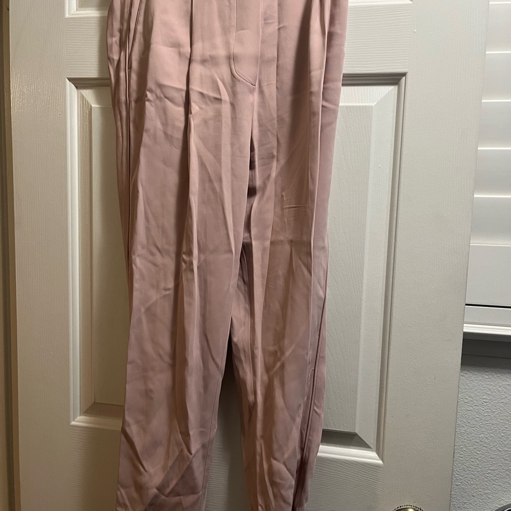 Boden Pink Ankle Cropped Pants with Relaxed Fit